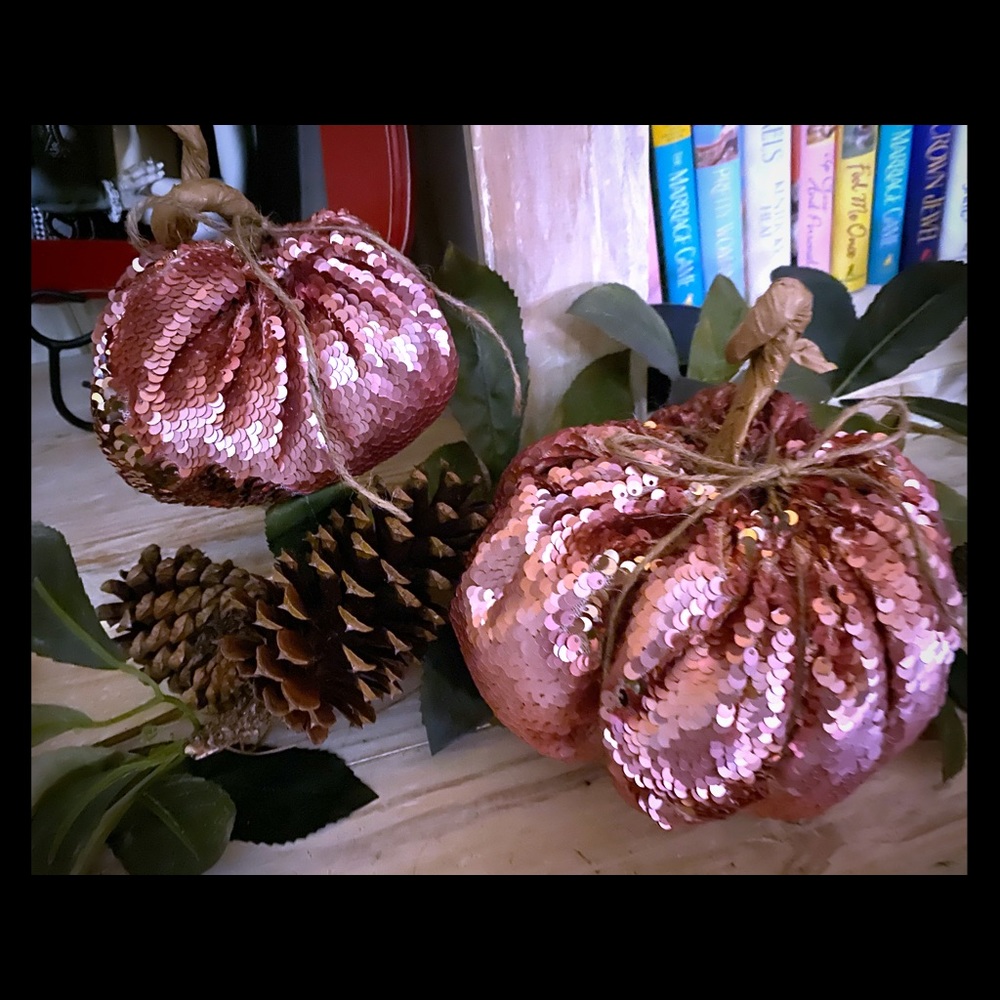 Sequin Pumpkins